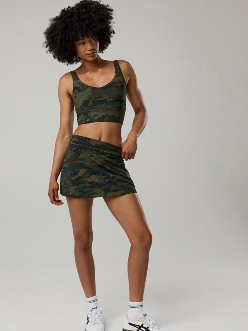 š OFFLINE by AERIE REAL ME CAMOUFLAGE PERFORMANCE MINI SKORT NWT - Picture 9 of 10